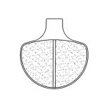 Plaquettes de freins CL Brakes route m&eacute;tal fritt&eacute; - 2699A3+