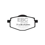 Plaquettes de freins EBC Organique avant/arri&egrave;re (selon mod&egrave;le)
