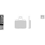 Plaquettes de freins Galfer Sinter m&eacute;tal fritt&eacute; arri&egrave;re (Sp&eacute;cial S selon mod&egrave;le)