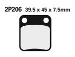 Plaquettes de freins Nissin Off-Road semi-m&eacute;tallique - 2P-206GS