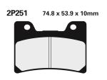 Plaquettes de freins Nissin route /Off-Road m&eacute;tal fritt&eacute; - 2P-251ST