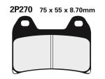 Plaquettes de freins Nissin route /Off-Road m&eacute;tal fritt&eacute; - 2P-270ST