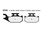 Plaquettes de freins Nissin route Off - Road m&eacute;tal fritt&eacute; - 2P 292ST - MX