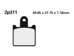Plaquettes de freins Nissin route /Off-Road m&eacute;tal fritt&eacute; - 2P-311ST