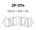 Plaquettes de freins Nissin route /Off-Road m&eacute;tal fritt&eacute; - 2P-374ST