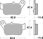 Plaquettes de freins SBS 218 HF