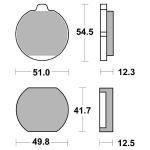 Plaquettes de freins SBS 510HF Organique avant