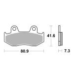 Plaquettes de freins SBS 558SI Sinter M&eacute;tal Fritt&eacute; avant