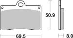 Plaquettes de freins SBS 566HCT