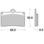 Plaquettes de freins SBS 566HF Organique avant