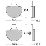 Plaquettes de freins SBS 579H.HS Sinter M&eacute;tal Fritt&eacute; Avant