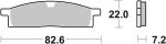Plaquettes de freins SBS 589CS