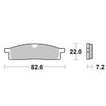 Plaquettes de freins SBS 589RSI Sinter M&eacute;tal Fritt&eacute; Avant