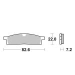 Plaquettes de freins SBS 589SI Sinter M&eacute;tal Fritt&eacute; Racing avant