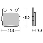 Plaquettes de freins SBS 592RSI Sinter M&eacute;tal Fritt&eacute; avant/arri&egrave;re