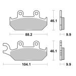 Plaquettes de freins SBS 650HS Sinter M&eacute;tal Fritt&eacute; avant
