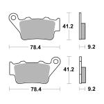 Plaquettes de freins SBS 675HF Organique avant/arri&egrave;re (selon mod&egrave;le)
