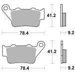 Plaquettes de freins SBS 675LS Sinter M&eacute;tal Fritt&eacute; arriere