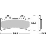 Plaquettes de freins SBS 683HS Sinter M&eacute;tal Fritt&eacute; avant