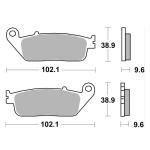 Plaquettes de freins SBS 700HS Sinter M&eacute;tal Fritt&eacute; avant