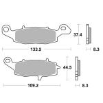 Plaquettes de freins SBS 705HS Sinter Métal Fritté avant/avant gauche (selon modèle)