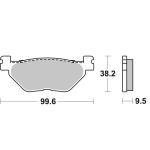 Plaquettes de freins SBS 769LS Sinter M&eacute;tal Fritt&eacute; arri&egrave;re