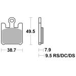 Plaquettes de freins SBS 788HS Sinter M&eacute;tal Fritt&eacute; avant