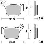 Plaquettes de freins SBS 791SI Sinter M&eacute;tal Fritt&eacute; arriere