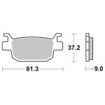 Plaquettes de freins SBS 832LS Sinter M&eacute;tal Fritt&eacute; arri&egrave;re