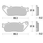Plaquettes de freins SBS 862LS Sinter M&eacute;tal Fritt&eacute; arri&egrave;re