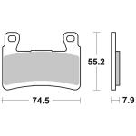Plaquettes de freins SBS 894HS Sinter M&eacute;tal Fritt&eacute; Avant