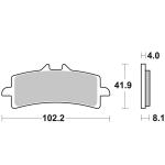 Plaquettes de freins SBS 901HS Sinter M&eacute;tal Fritt&eacute; Avant