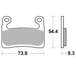 Plaquettes de freins SBS 960HS Sinter M&eacute;tal Fritt&eacute; avant