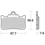 Plaquettes de freins SBS 994HS Sinter M&eacute;tal Fritt&eacute; avant