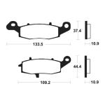 Plaquettes de freins Tecnium Performance m&eacute;tal fritt&eacute; - MR386