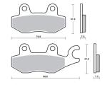 Plaquettes de freins Tecnium Professional Racing m&eacute;tal fritt&eacute; - MSR455