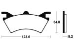 Plaquettes de freins Tecnium Racing MX m&eacute;tal fritt&eacute; - MOR257