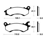 Plaquettes de freins Tecnium scooter organique - ME469