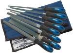 Pochette outils Draper Jeu de 6 limes et 2 râpes 200mm 8 pièces