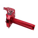 Poign&eacute;e de gaz Replay 50 A BOITE TIRAGE RAPIDE 30 ALU CNC ROUGE