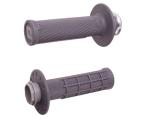 Poignées de guidon Odi Micro-X Lock-On semi-gaufré - graphite/argent