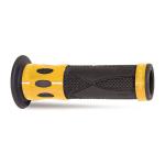 Poign&eacute;es de guidon Progrip 728 Noir/Alu Or 22/25