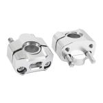 Pontet de guidon Replay UNIVERSEL ALU CNC DIAM 22.2 mn ARGENT PAIRE