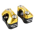 Pontet de guidon Voca Racing UNIVERSEL HB28 V2 ALU CNC ADAPTATEUR DIAM 28,6mm - OR ENTRAXE FIXATION 32,20 A 34,80mm PAIRE