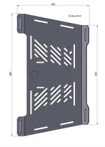 Porte Bagage Hepco & Becker D'extension - anthracite