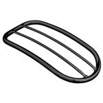 Porte Bagage Highway Hawk solo tubular pour Harley Davidson