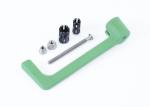 Protection levier R&G Racing moul&eacute; - vert