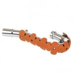 Protection échappement Polisport long orange