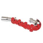 Protection échappement Polisport long rouge