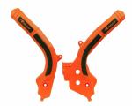 Prot&egrave;ge cadre Racetech RACTECH bi-mati&egrave;res orange/noir